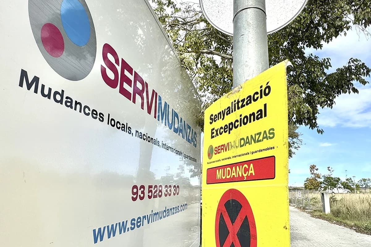 Gestión de permisos de zona azul y señalización para mudanzas en Barcelona